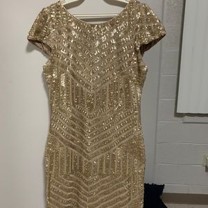 Gold Sequins Dress